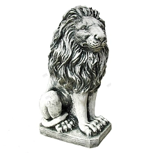 Фигура садовая Лев сидит F01078 правый  (Айронкр)