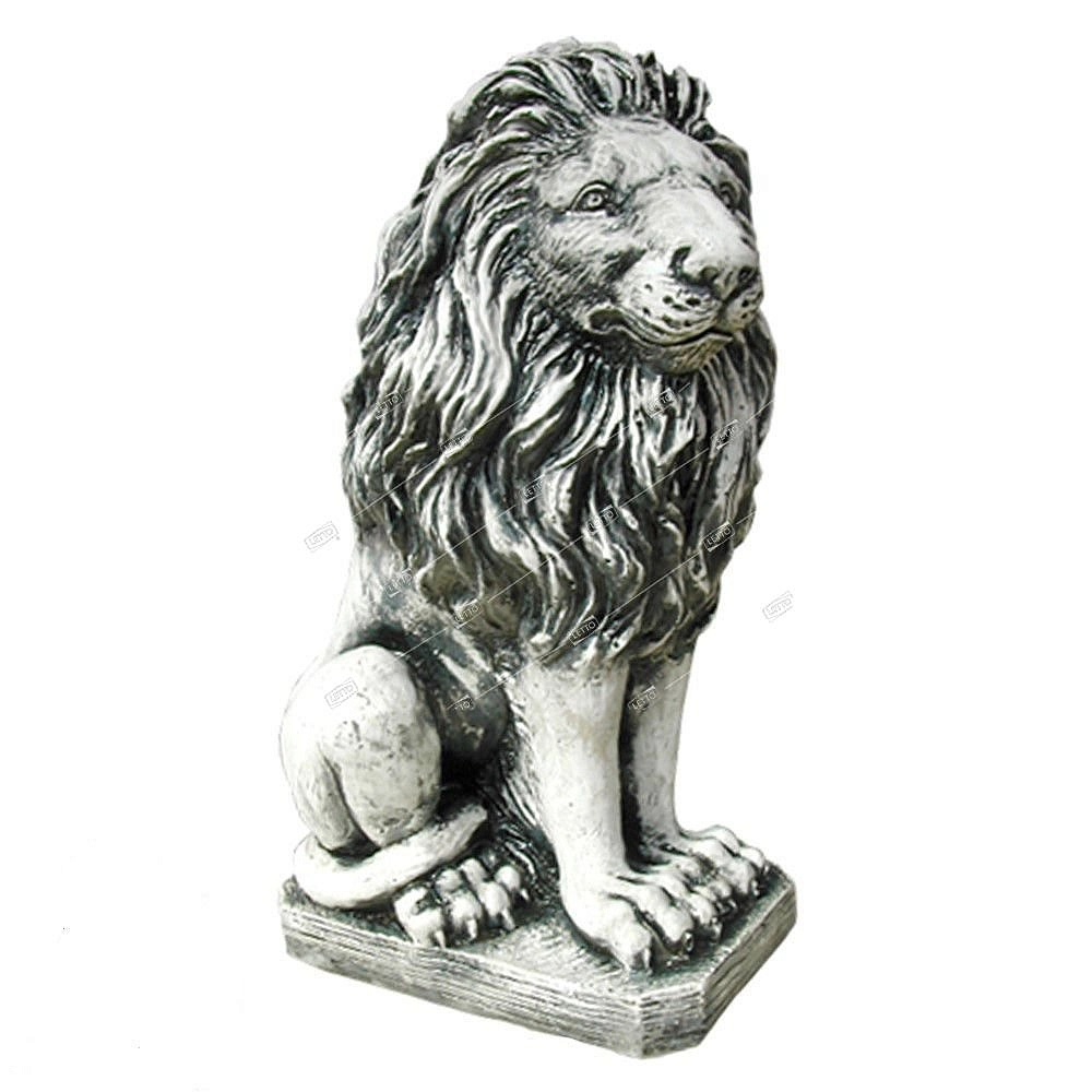 Фигура садовая Лев сидит F01078 правый  (Айронкр)