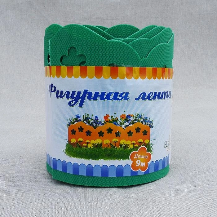 Бордюрная лента фигурная красная 15х9