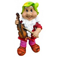 Фигура садовая Гном музыкант 