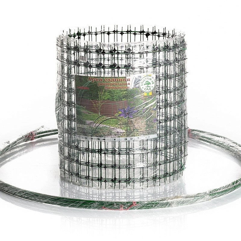 Арка садов стеклопластик (Черняев) (сетка шир -0,5м, дл -5м, 2 дуги дл -6м, диам 10мм) 