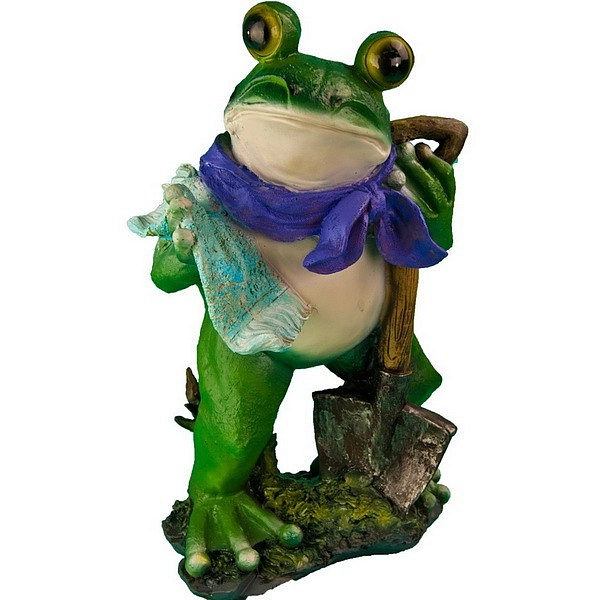 Фигура садовая Лягушка в платке 