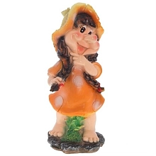 Фигура садовая Девочка Поганочка с косичками Н-45 см