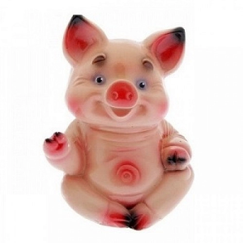 Фигура садовая счастливый поросенок 112014