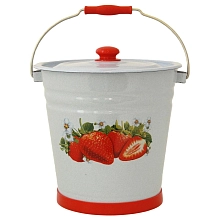 Ведро эмалированное  цветное