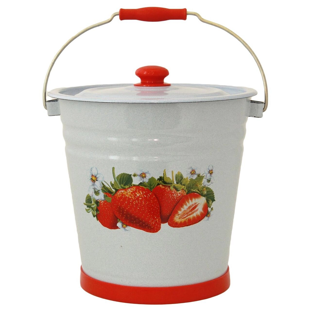 Ведро эмалированное  цветное