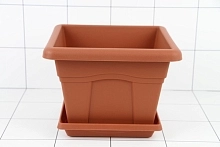 Горшок Квадро с поддоном 5,1л/15 л