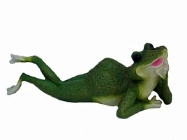 Фигура садовая Лягушка на животе 