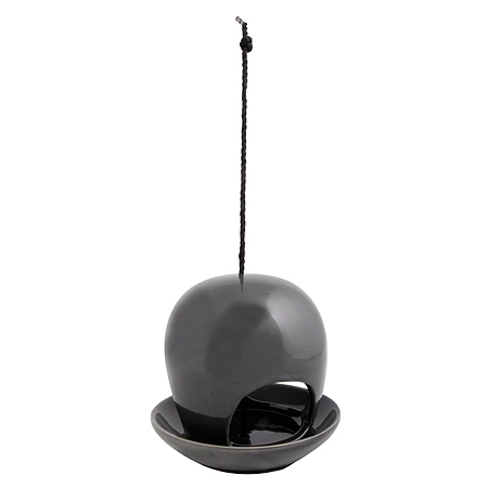 Кормушка для птиц из керамики черная FB 191 Z