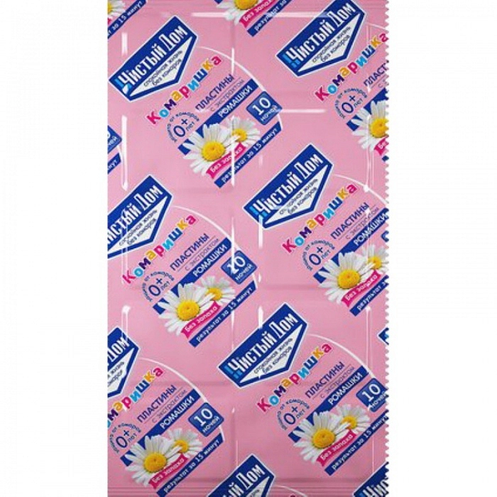 Репеллент Пластины КОМАРИШКА от комаров для детей 