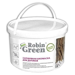 Побелка Robin Green серебряная биомаска в ведре 3,5кг. Побелка Robin Green серебряная биомаска в ведре 3,5кг.