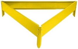 Клумба треугольная 230 RAL8017 L-50/ L-100/ L150 зеленый