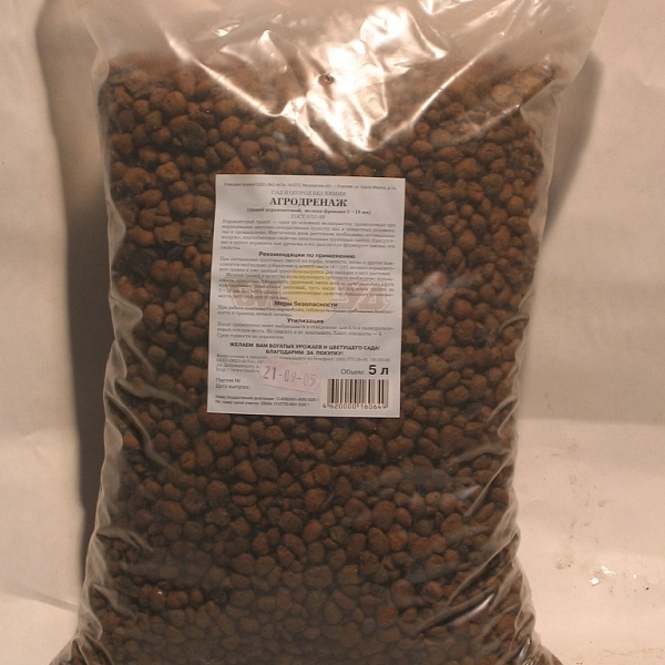 Дренаж керамзитовый Биуд фр 5-10, 2,5л