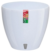 Горшок ДЕКО ТВИН белый