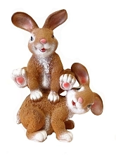 Фигура садовая Зайцы прыгуны 