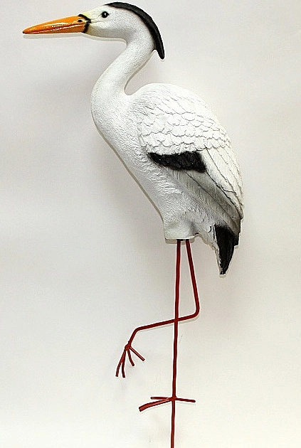 Фигура для пруда Цапля 72*20*15см