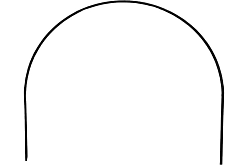 Дуга пластиковая 2,5м ЧЗМ