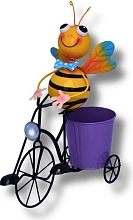 декор для  сада пчела на велосипеде с горшком 450*200*400 ПКО