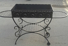 Мангал без крышки кованый