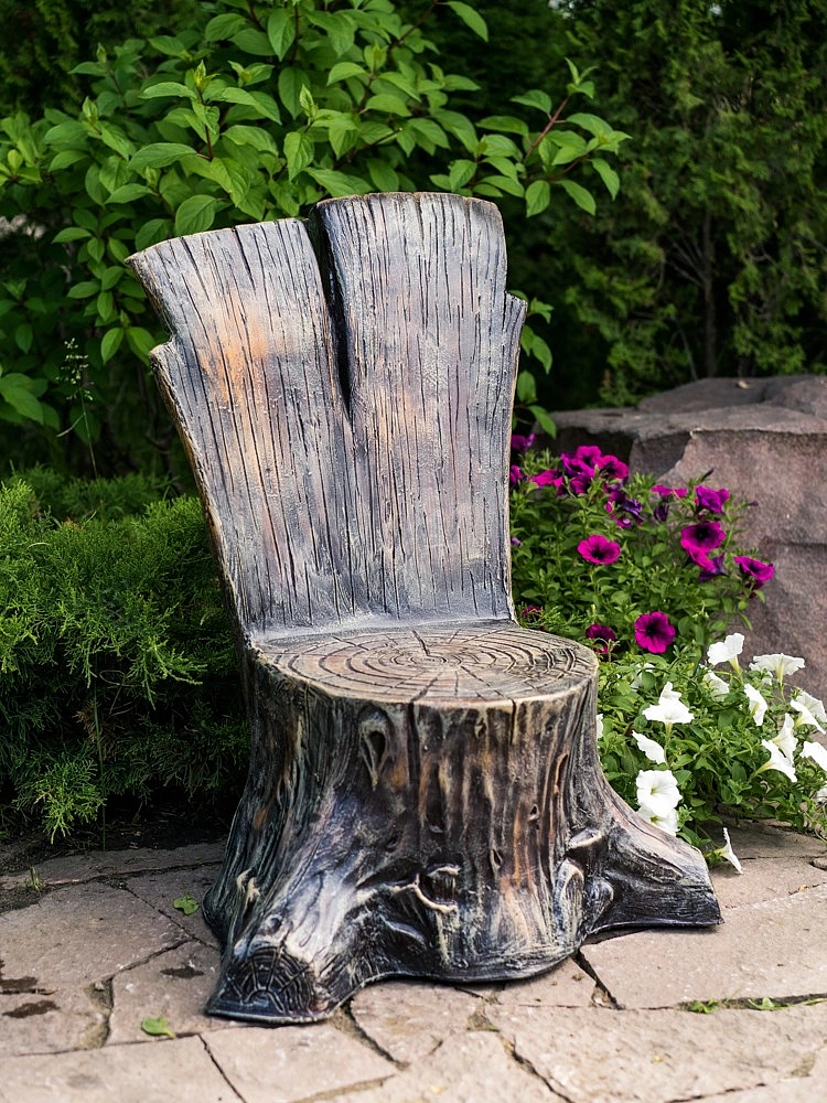 Фигура садовая Кресло Пень U07409 