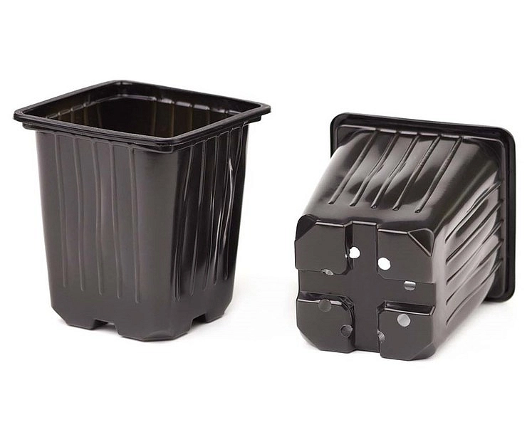 Горшок квадратный формованный 0,2л