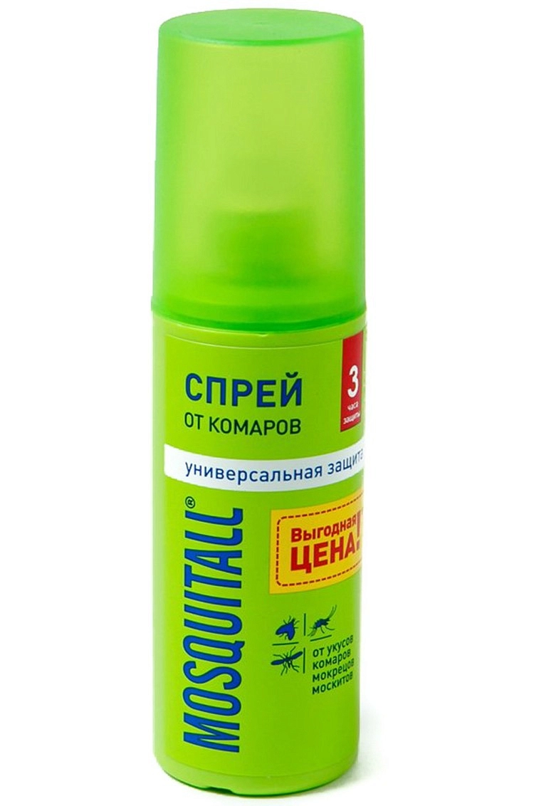 Репеллент Mosquitall Спрей от комаров универсальная защита 100ml