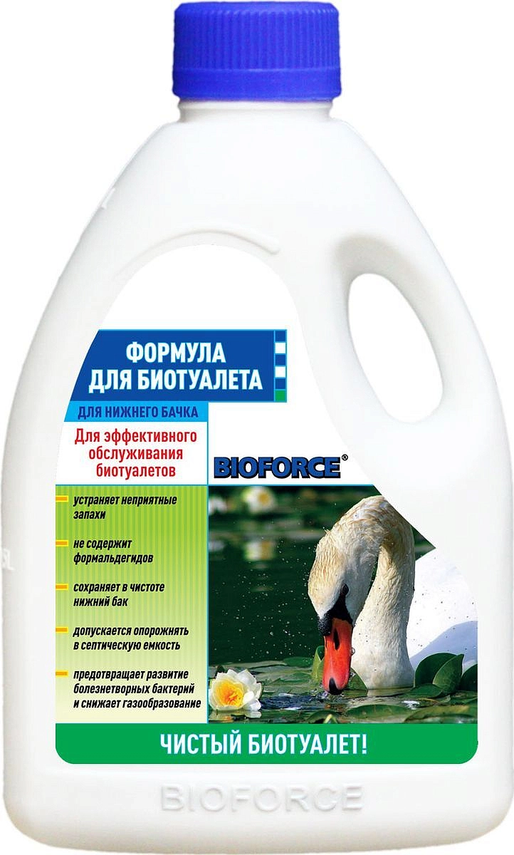 Биопрепарат BIOFORCE формула для нижнего бачка биотуалета 1000мл (Биокомп)