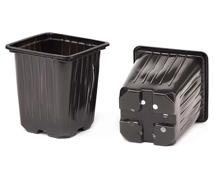 Горшок квадратный формованный 0,2л