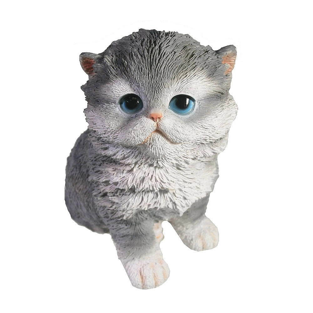 Фигура садовая Котенок серый Р-040902