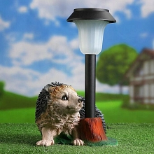 Фигура садовая Ежик на ножках с фонарем