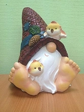 Фигура садовая Лесовичок с птичками Р2472410