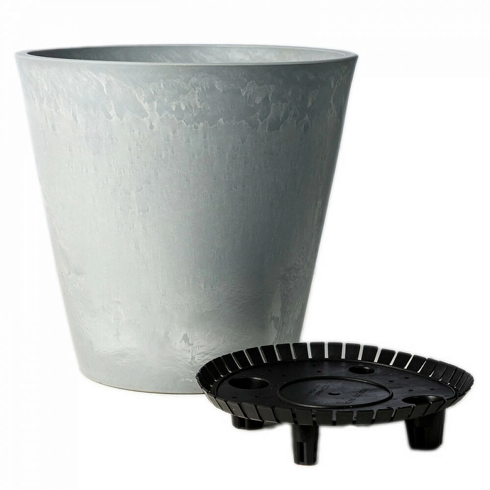 Горшок классический 12л СВЕТЛО СЕРЫЙ