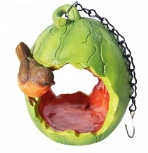 Кормушка Арбуз с птичкой