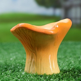Лисичка гриб фигура для сада (шамот)