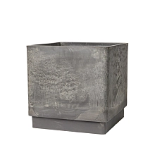 Горшок квадратный 57л ДРЕВЕСНЫЙ УГОЛЬ 