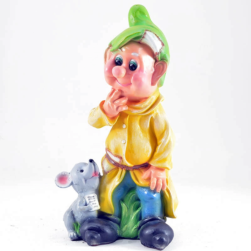 Фигура садовая Гном с мышкой Н-52