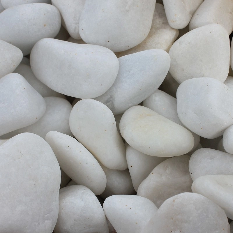 Галька мраморная белая (50кг)	 Галька мраморная белая (50кг)