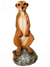 Фигура садовая Сурикат Большой на камне