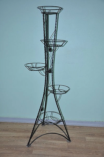 Подставка напольная на 5 горшков с листом (З)