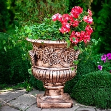 Фигура садовая Ваза Виноградная лоза FS03054 (Айронкр)