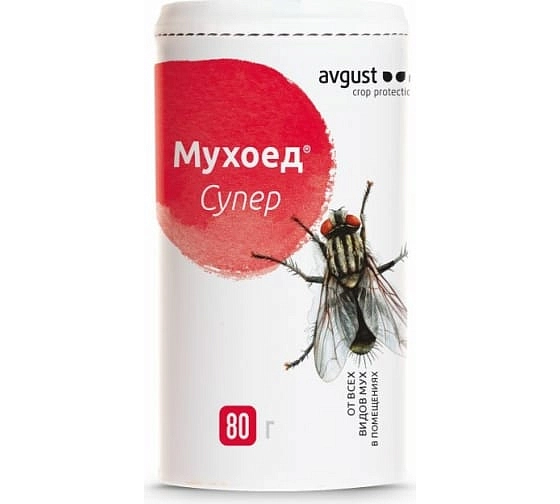 Инсектицид Мухоед Супер для помещений от мух 80г