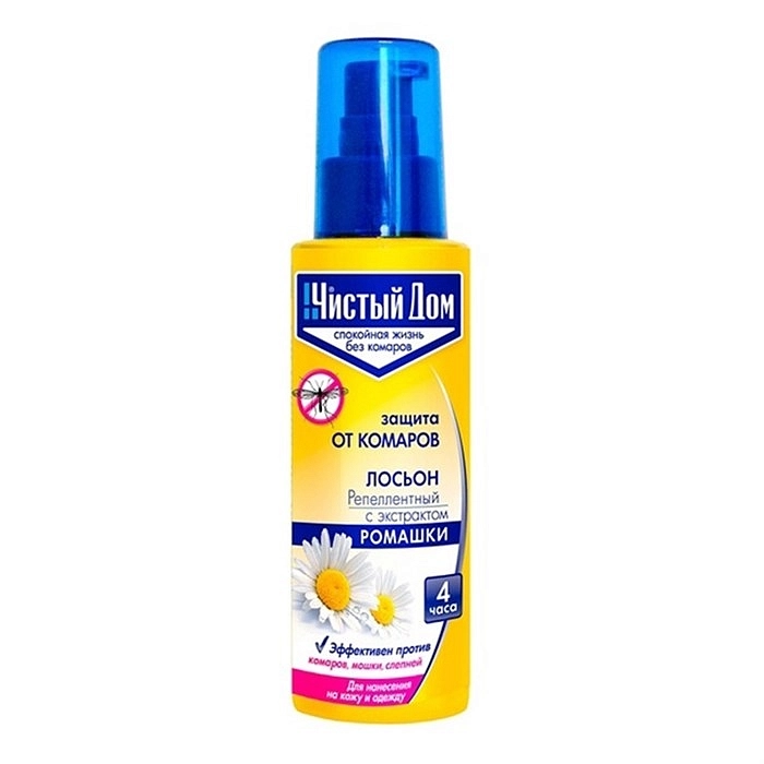 Репеллент Чистый Дом Лосьон спрей от Комаров 100мл 