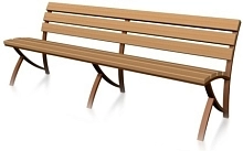 Скамья Дворовая со спинкой