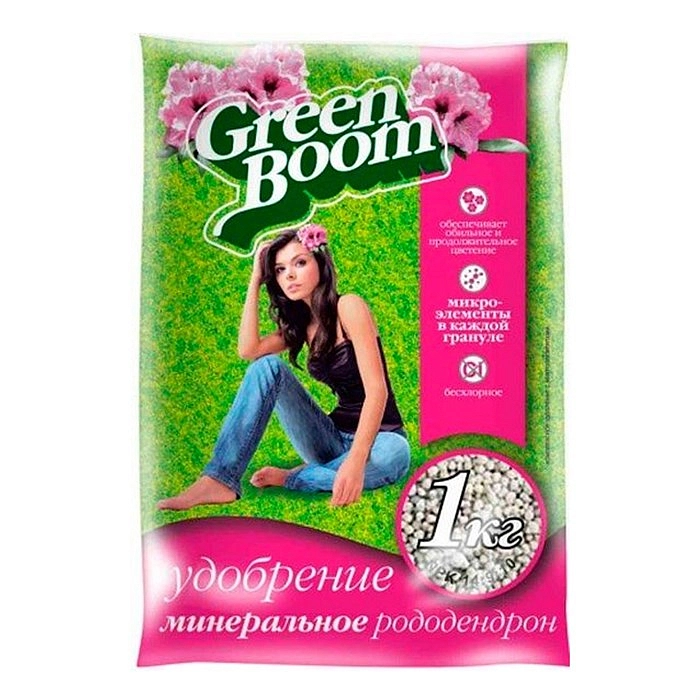 Удобрение цветочное минеральное сухое с микроэлементами Green Boom Рододендрон 1кг