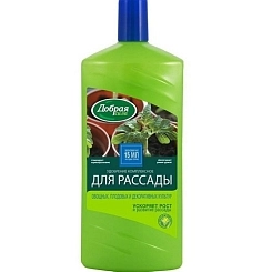 Удобрение Добрая сила для рассады жидкое комплексное 1л