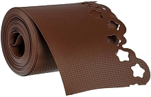 Бордюрная лента фигурная коричневая 15х9