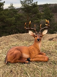 Фигура садовая Олень с рогами 