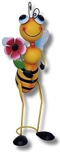 декор для  сада пчела с цветком 600*220*270 ПКО