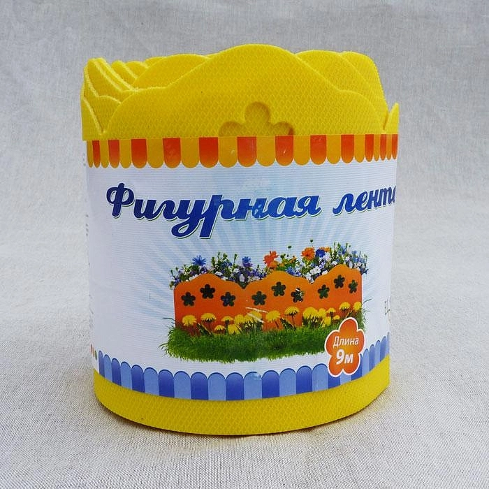 Бордюрная лента фигурная красная 15х9