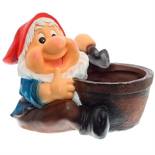 Фигура садовая Кашпо гном  